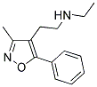 N-ETHYL-N-[2-(3-METHYL-5-PHENYL-4-ISOXAZOLYL)ETHYL]AMINE 结构式