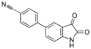 4-(2,3-DIOXO-2,3-DIHYDRO-1H-INDOL-5-YL)BENZONITRILE 结构式