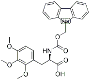 (R)-2-(9H-FLUOREN-9-YLMETHOXYCARBONYLAMINO)-3-(2,3,4-TRIMETHOXY-PHENYL)-PROPIONIC ACID 结构式