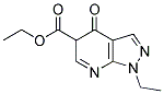 1-Ethyl-4-oxo-4,5-dihydro-1H-pyrazolo[3,4b]-pyridine-5-carbonylic acid ethyl ester 结构式