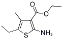 ETHYL 2-AMINO-5-ETHYL-4-METHYL-3-THIOPHENECARBOXYLATE 结构式