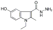 1-Ethyl-5-hydroxy-2-methyl-1H-indole-3-carbohydrazide 结构式