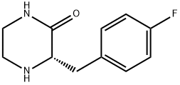 (S)-3-(4-FLUORO-BENZYL)-PIPERAZIN-2-ONE 结构式