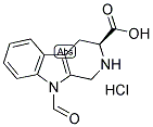 9-FORMYL-1,2,3,4-TETRAHYDRONORHARMAN-L-3-CARBOXYLIC ACID HYDROCHLORIDE 结构式