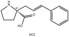 (R)-2-肉桂基吡咯烷-2-羧酸盐酸盐 结构式