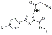 ETHYL 5-(4-CHLOROPHENYL)-3-[(CYANOACETYL)AMINO]THIOPHENE-2-CARBOXYLATE 结构式