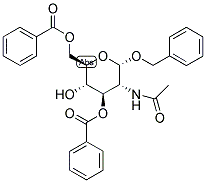 BENZYL 2-ACETAMIDO-3,6-DI-O-BENZOYL-2-DEOXY-ALPHA-D-GLUCOPYRANOSIDE 结构式