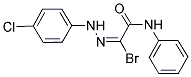 (1E)-2-Anilino-N-(4-chlorophenyl)-2-oxoethanehydrazonoyl bromide 结构式