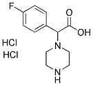 (4-氟苯基)(哌嗪-1-基)乙酸二盐酸盐 结构式