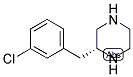 (R)-2-(3-CHLORO-BENZYL)-PIPERAZINE 结构式