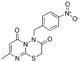 8-METHYL-4-(4-NITROBENZYL)-2H,6H-PYRIMIDO[2,1-B][1,3,4]THIADIAZINE-3,6(4H)-DIONE 结构式