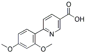 6-(2,4-DIMETHOXYPHENYL)NICOTINIC ACID 结构式