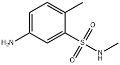 5-AMINO-N,2-DIMETHYLBENZENESULFONAMIDE 结构式