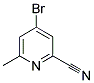 4-Bromo-6-methyl-pyridine-2-carbonitrile 结构式