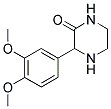 3-(3,4-DIMETHOXY-PHENYL)-PIPERAZIN-2-ONE 结构式