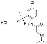 N-[4-CHLORO-2-(TRIFLUOROMETHYL)PHENYL]-2-(ISOPROPYLAMINO)ACETAMIDE HYDROCHLORIDE 结构式