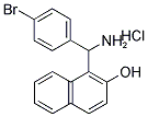 1-(氨基(4-溴苯基)甲基)萘-2-醇盐酸盐 结构式