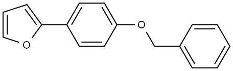 2-[4-(苄氧基)苯基]呋喃 结构式