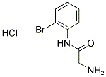 2-AMINO-N-(2-BROMOPHENYL)ACETAMIDE HYDROCHLORIDE 结构式