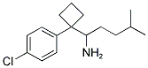 1-[1-(4-Chlorophenyl)cyclobutyl]-4-methylpentylamine 结构式