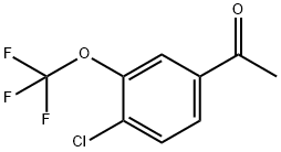 4-氯-3-三氟甲氧基苯乙酮 结构式