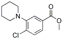 4-CHLORO-3-PIPERIDIN-1-YL-BENZOIC ACID METHYL ESTER 结构式