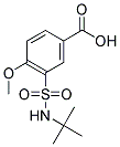 3-[(TERT-BUTYLAMINO)SULFONYL]-4-METHOXYBENZOIC ACID 结构式