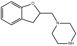 1-(2,3-DIHYDRO-BENZOFURAN-2-YLMETHYL)-PIPERAZINE 结构式