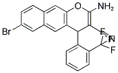 2-AMINO-7-BROMO-4-[2-(TRIFLUOROMETHYL)PHENYL]-4H-BENZO[G]CHROMENE-3-CARBONITRILE 结构式