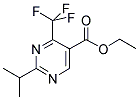 Ethyl-2-isopropyl-4-trifluoromethyl-5-pyrimidine carboxylate 结构式