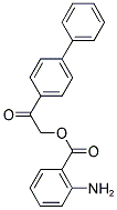 2-AMINO-BENZOIC ACID 2-BIPHENYL-4-YL-2-OXO-ETHYL ESTER 结构式