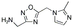 ((5-[(2-METHYL-1H-IMIDAZOL-1-YL)METHYL]-1,2,4-OXADIAZOL-3-YL)METHYL)AMINE 结构式