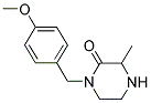 1-(4-METHOXYBENZYL)-3-METHYLPIPERAZIN-2-ONE 结构式