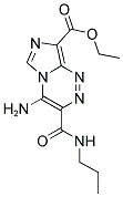 ETHYL 4-AMINO-3-[(PROPYLAMINO)CARBONYL]IMIDAZO[5,1-C][1,2,4]TRIAZINE-8-CARBOXYLATE 结构式