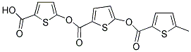 5-([(5-([(5-METHYL-2-THIENYL)CARBONYL]OXY)-2-THIENYL)CARBONYL]OXY)-2-THIOPHENECARBOXYLIC ACID 结构式