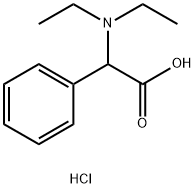 2-(二乙氨基)-2-苯乙酸盐酸盐 结构式