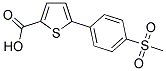 5-[4-(METHYLSULFONYL)PHENYL]-2-THIOPHENECARBOXYLIC ACID 结构式