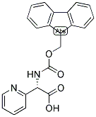 (S)-[(9H-FLUOREN-9-YLMETHOXYCARBONYLAMINO)]-PYRIDIN-2-YL-ACETIC ACID 结构式