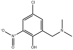 4-CHLORO-2-DIMETHYLAMINOMETHYL-6-NITRO-PHENOL 结构式