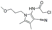 2-CHLORO-N-[3-CYANO-1-(3-METHOXYPROPYL)-4,5-DIMETHYL-1H-PYRROL-2-YL]ACETAMIDE 结构式