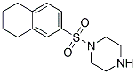 1-(5,6,7,8-TETRAHYDRONAPHTHALEN-2-YLSULFONYL)PIPERAZINE 结构式