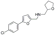 1-(5-(4-CHLOROPHENYL)-2-FURYL)-N-(TETRAHYDROFURAN-2-YLMETHYL)METHANAMINE 结构式
