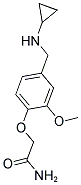 2-(4-((CYCLOPROPYLAMINO)METHYL)-2-METHOXYPHENOXY)ACETAMIDE 结构式