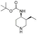TERT-BUTYL (CIS-3-ETHYLPIPERIDIN-4-YL)CARBAMATE 结构式