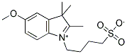 5-METHOXY-1-(4-SULFOBUTYL)-2,3,3-TRIMETHYLINDOLIUM, INNER SALT 结构式