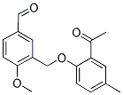 3-[(2-Acetyl-4-methylphenoxy)methyl]-4-methoxybenzaldehyde 结构式
