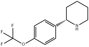 (S)-2-(4-(三氟甲氧基)苯基)哌啶 结构式