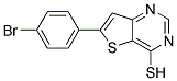 6-(4-BROMOPHENYL)THIENO[3,2-D]PYRIMIDINE-4-THIOL 结构式