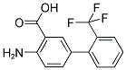 4-AMINO-2'-(TRIFLUOROMETHYL)[1,1'-BIPHENYL]-3- CARBOXYLIC ACID 结构式