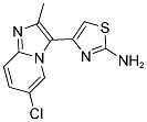 4-(6-CHLORO-2-METHYL-IMIDAZO[1,2-A]PYRIDIN-3-YL)-THIAZOL-2-YLAMINE 结构式